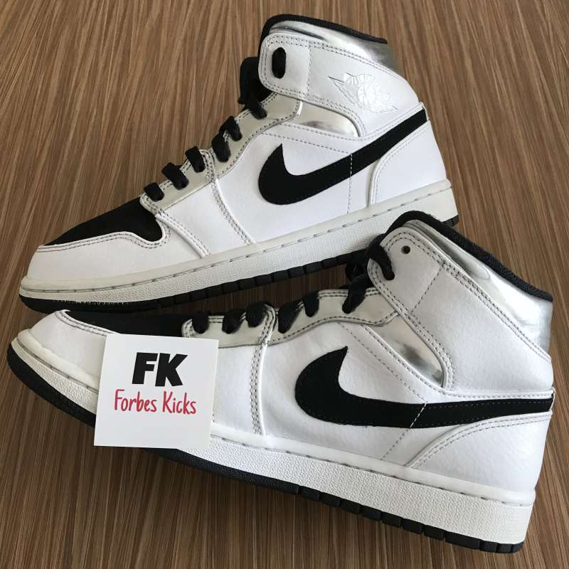 Air Jordan Mid Alternate Think 16 White Silver || shadow light smoke grey  chicago black toe