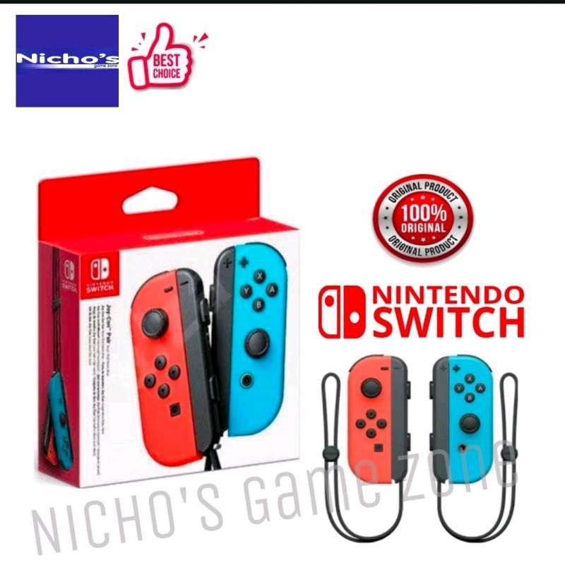 Jual Nintendo Switch Joy Con Neon Colour Red/blue Di Seller