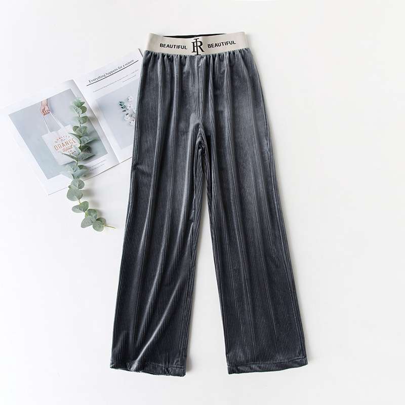 Promo IELGY Elastic waist loose velvet 