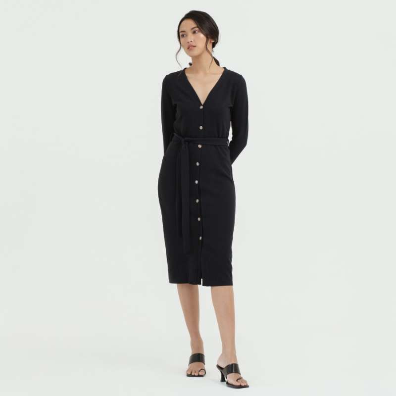 Promo CLOTH INC MIDI DRESS WANITA 