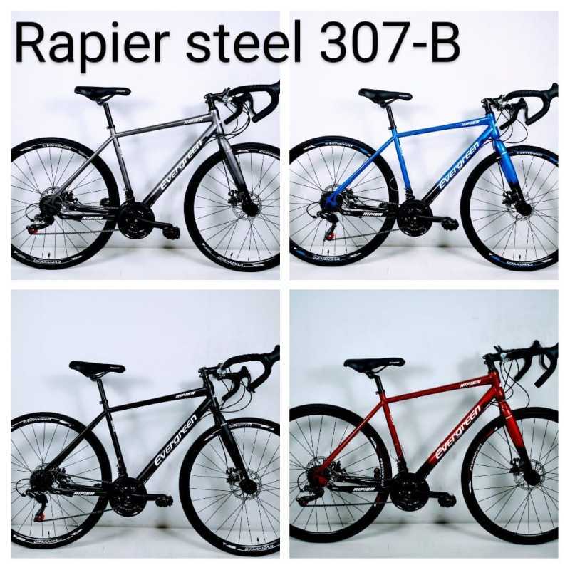 Promo Brecht Sepeda Balap Roadbike 700C Evergreen Rapier 2x7 Speed
