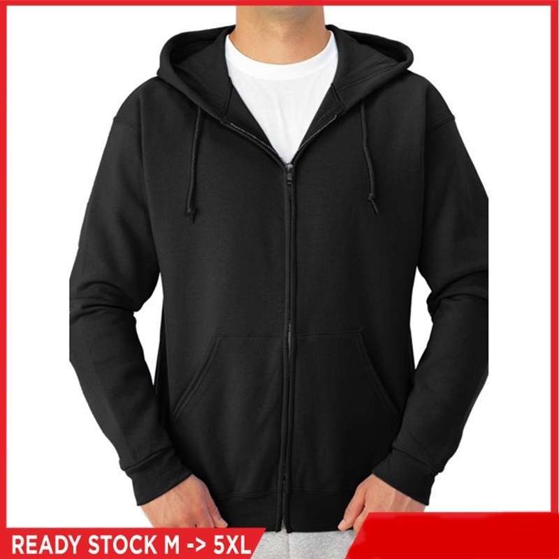 Jual Jaket Zipper Hoodie Big Size S M L XL XXL 3XL 4XL 5XL