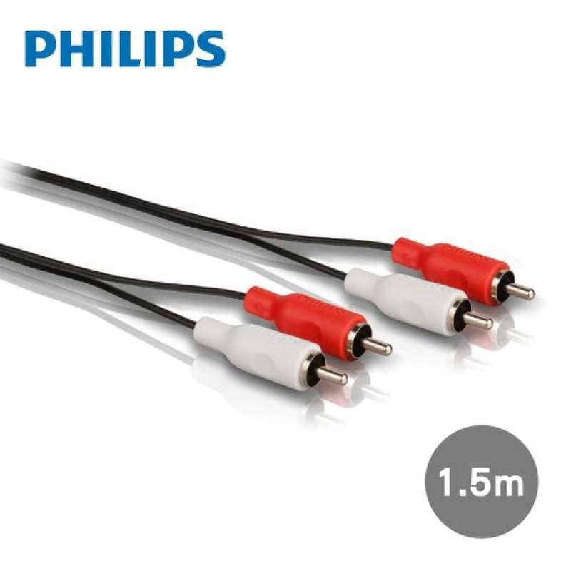 m 2RCA / 2RCA stereo audio cable (red 