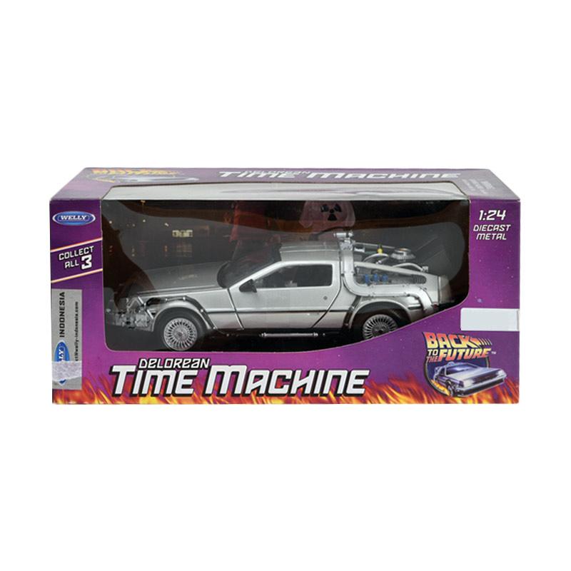 welly metal delorean time machine diecast 1 24