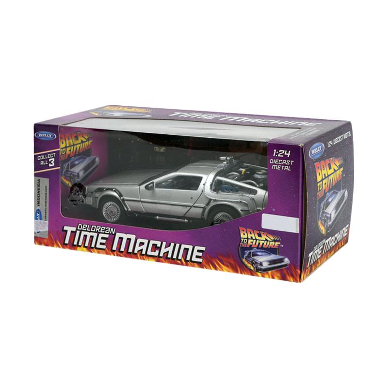 welly metal delorean time machine diecast 1 24