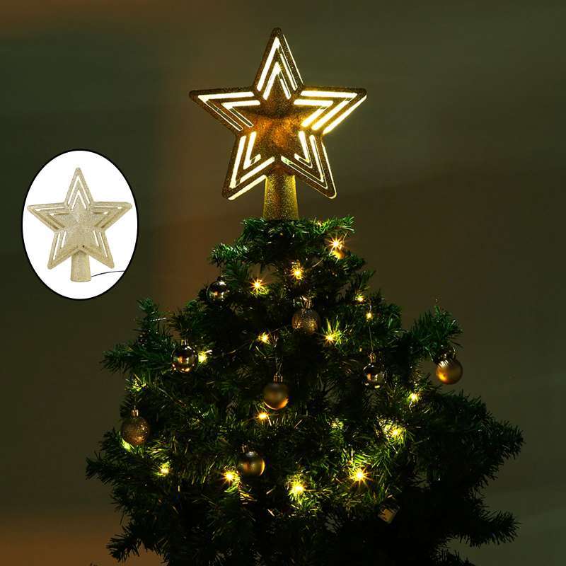 Promo 3D Christmas Tree Topper Lighted 