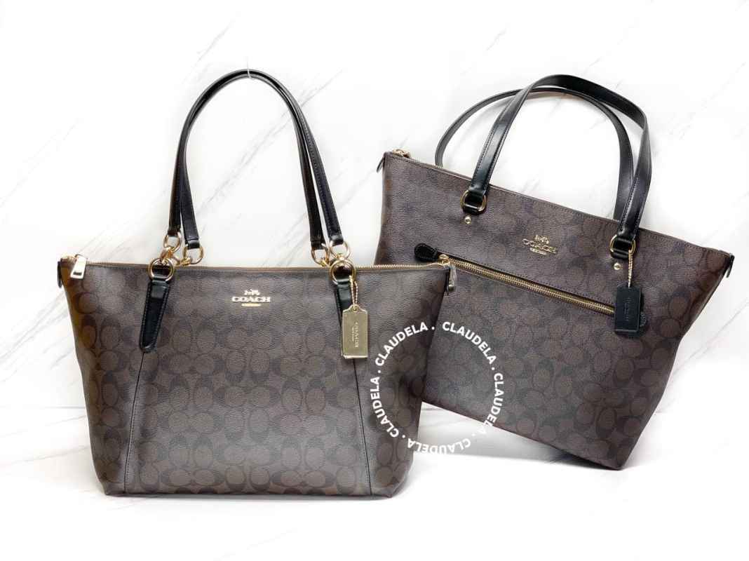 Coach ava tote signature cheap brown