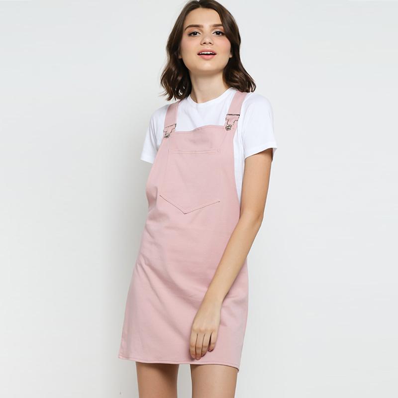 Overall top short dress