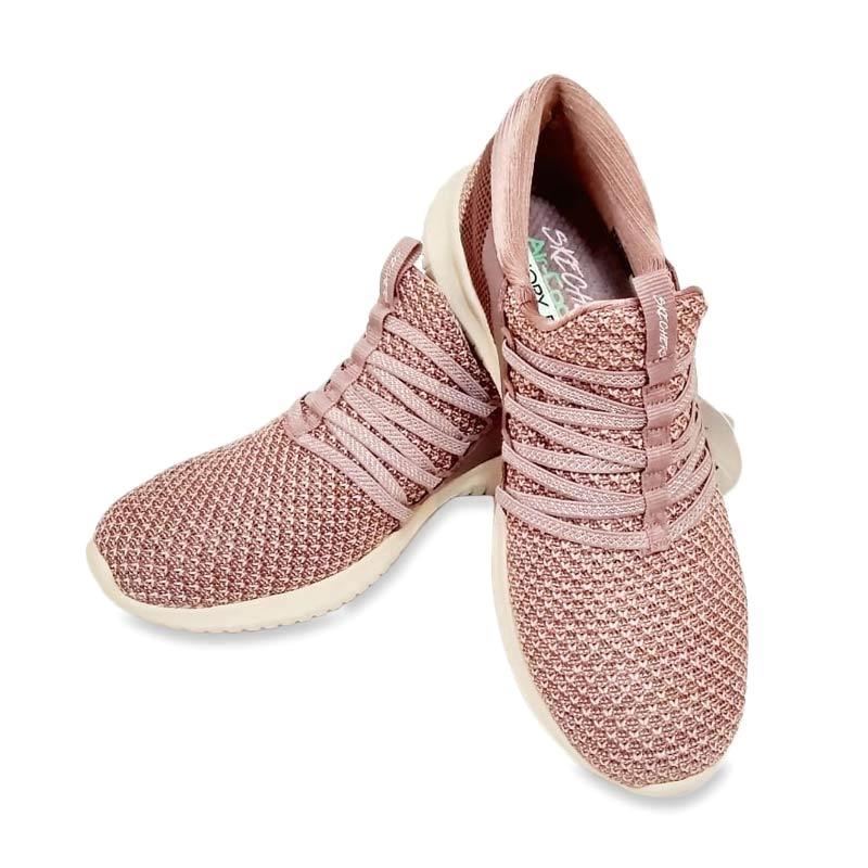 skechers womens ultra flex light pink