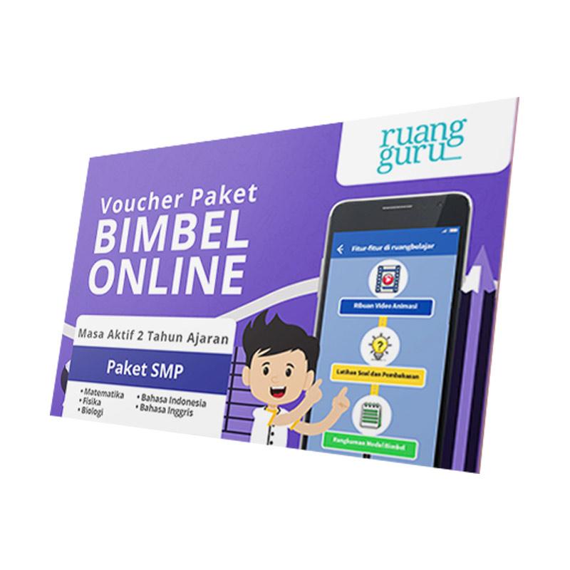 Ruangguru Paket Bimbel Online Ruangbelajar E Voucher Smp 2 Tahun Ajaran Terbaru September 2021 Harga Murah Kualitas Terjamin Blibli