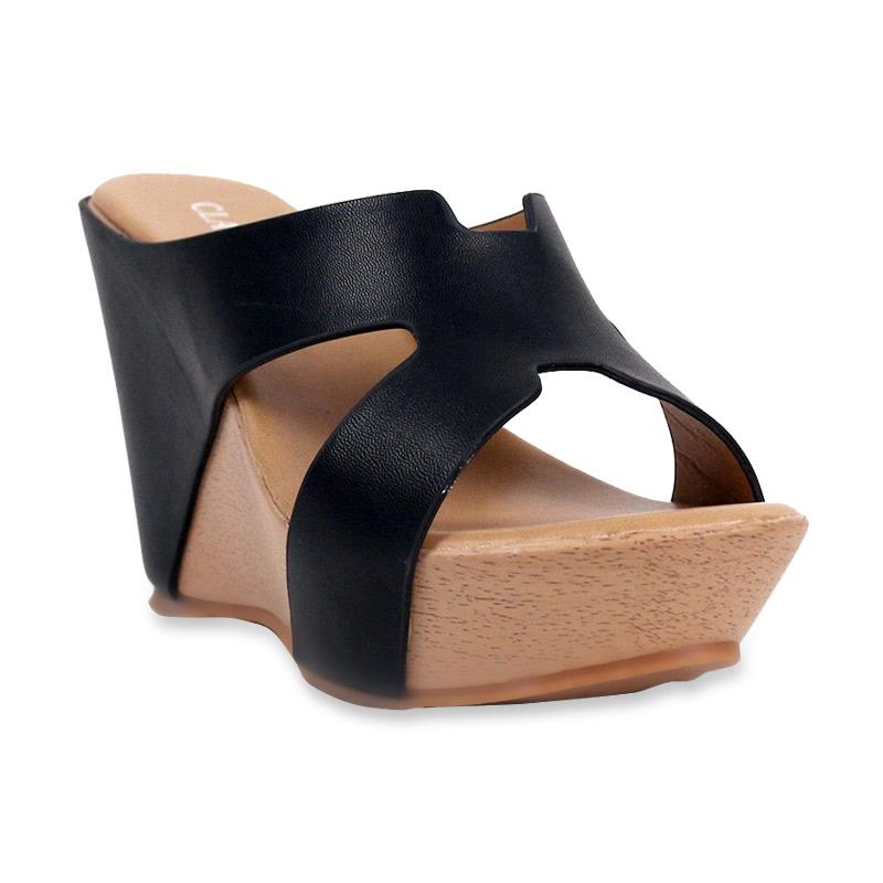 Promo Clarette Wedges Bithynia Sandal wedges 39 Black di Seller Jaya Shoes Group - Kota Surabaya, Jawa Timur | Blibli
