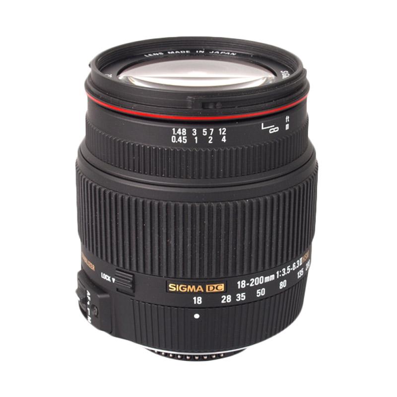 sigma 18 200mm f 3 5 6 3 ii dc os hsm lensa kamera for nikon