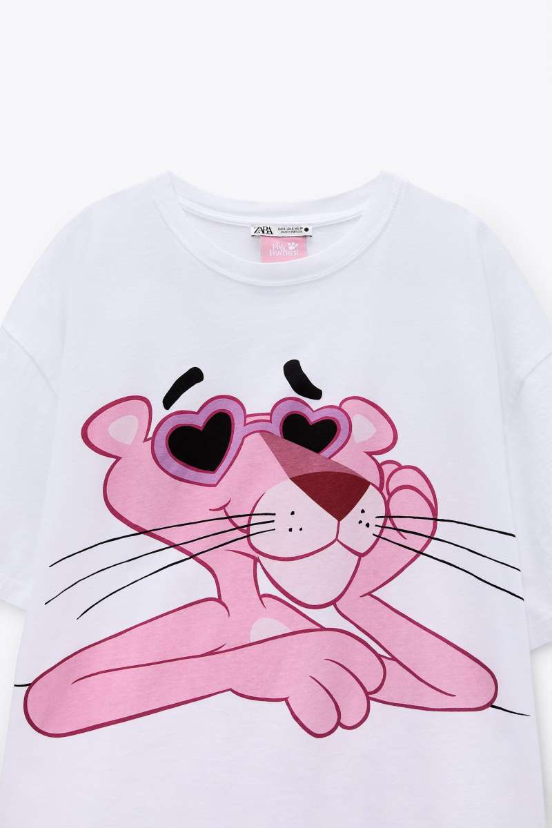 T shirt panthere rose zara outlet