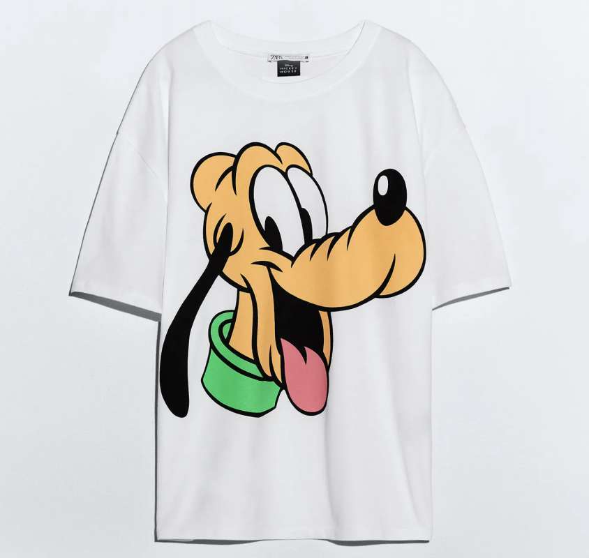 Jual Zara Disney Pluto T-Shirt di 