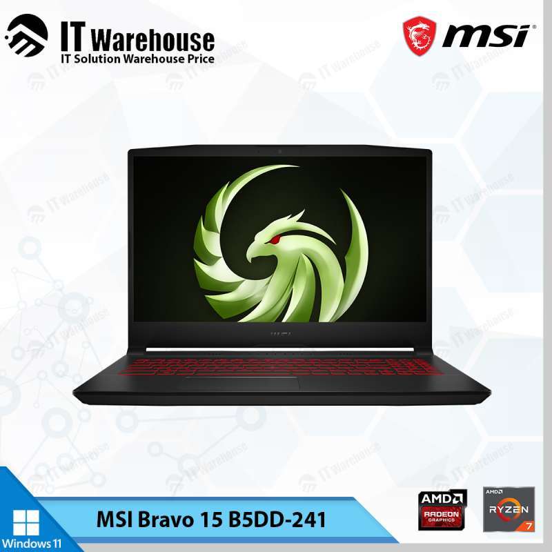 Gaming Laptop Rx 5500m 4gb MSi Bravo 15 B5DD-241 Gaming Laptop [R7