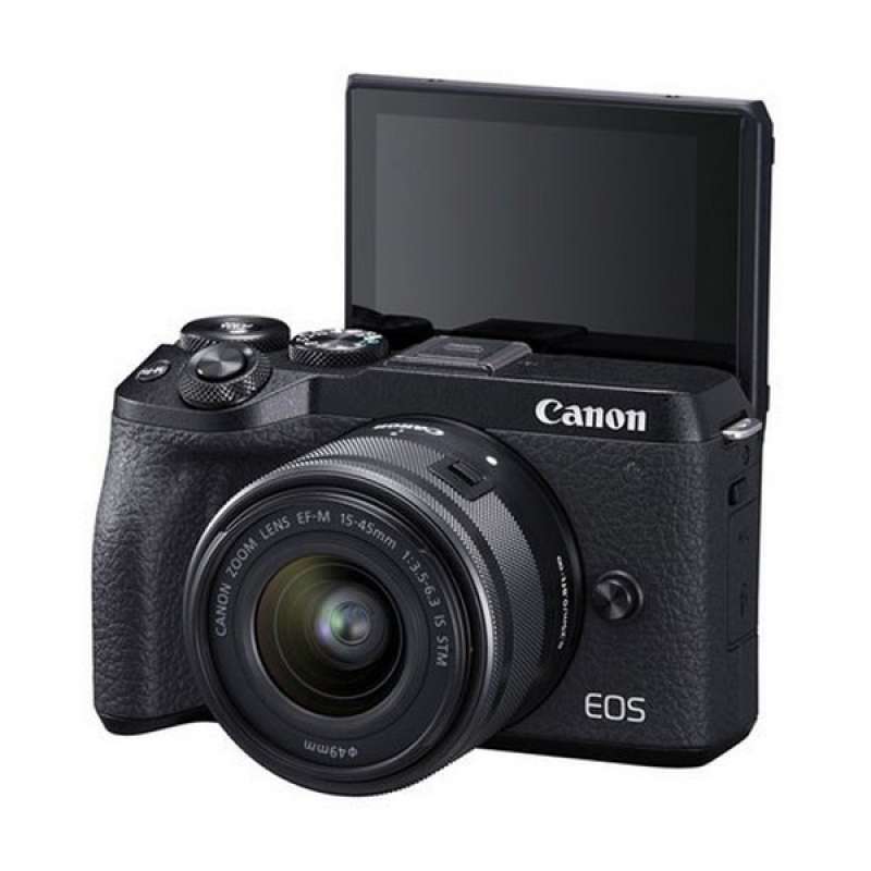 Canon ミラーレス一眼カメラ EOS M6 レンズキット(ブラック) EF-M15-45mm F3.5-6.3 IS STM 付属 EO 