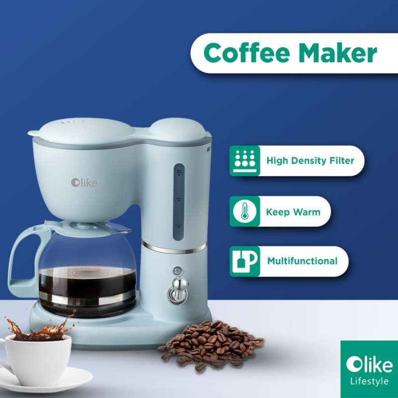 OLIKE Coffee Maker Sky Blue Low Watt - Garansi Resmi 1 Tahun in