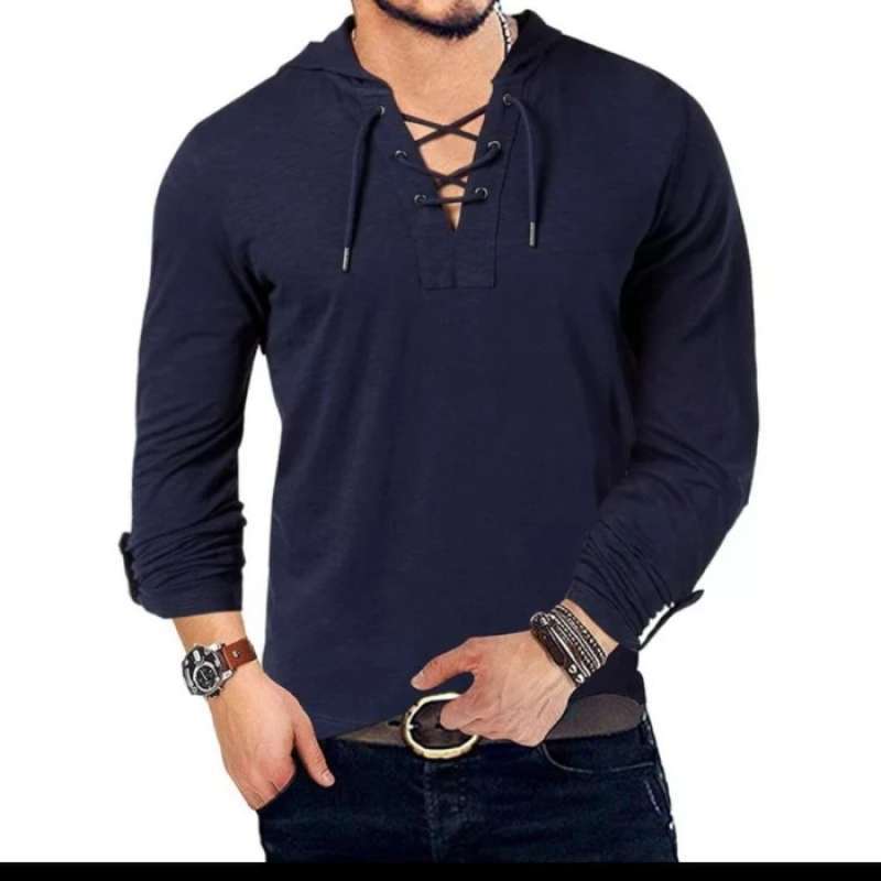 Jual SPECIAL FASHION LOOSE HOODED SHIRT 
