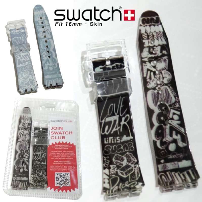 Jual BEST SALE STRAP SWATCH SKIN FIT 16MM - TALI JAM SWATCH SKIN di Seller  DOFLASHOP - Indonesia | Blibli