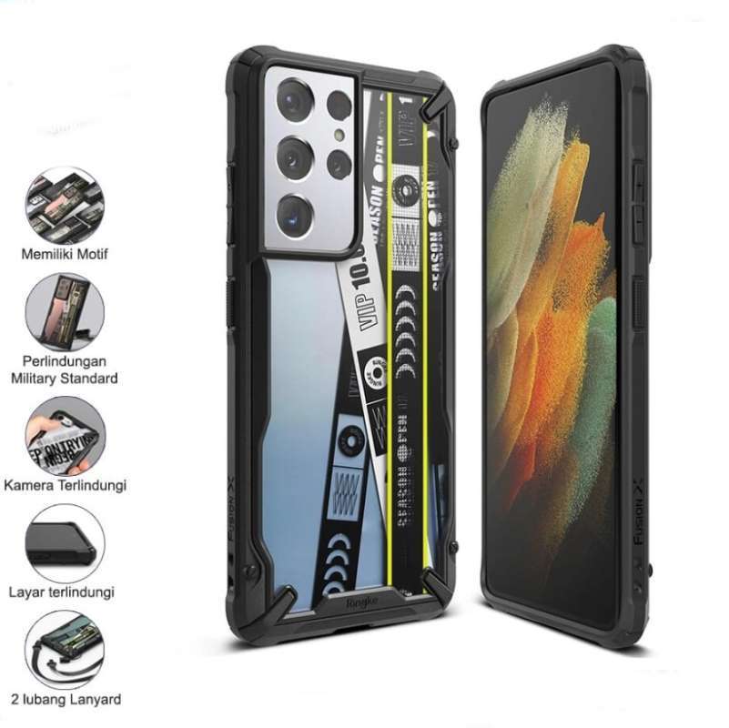 Ringke Samsung Galaxy S21 Ultra Fusion X Ticket Band Softcase Hybrid