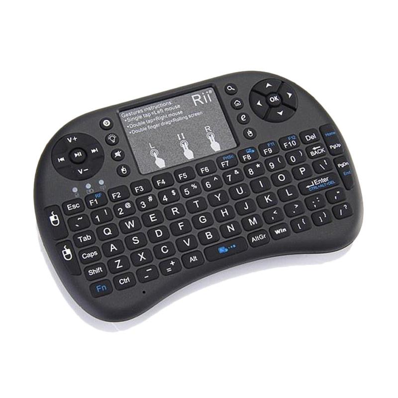 Jual Rii I8 Wireless Mini Keyboard With Air Mouse Touchpad For Android Tv Box Notebook Tablet Pc Online Desember 2020 Blibli