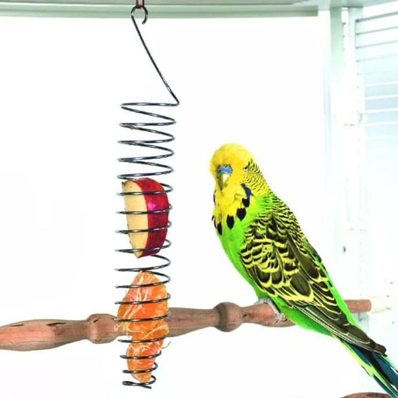 Jual Oem Accesories Gantungan Buah Besi Spiral Wadah Pakan Apel