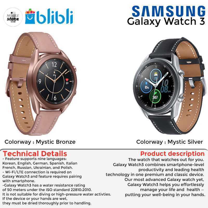 Jual Samsung Smartwatch Galaxy Watch 3 [41 mm] di Seller SAMSUNG_CV.GARDEN  CELL - Kota Kediri, Jawa Timur | Blibli