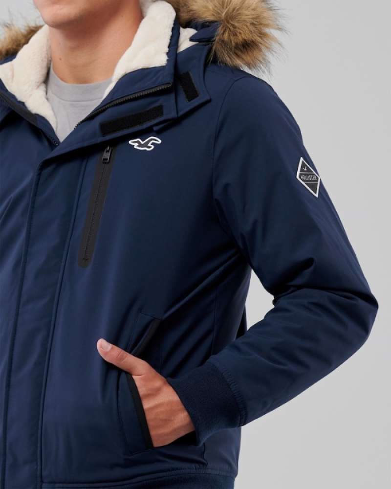 Hollister sherpa lined bomber jacket new arrivals