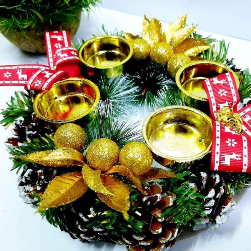 Dekorasi Tempat Lilin Natal Promo Tempat Lilin Doa Natal Dekorasi Adven Krans Natal Pita Hiasan Chrismas - Multicolor Multicolor Diskon 2% di Seller Toko Urip Santoso - Kota Jakarta Barat, DKI Jakarta | Blibli