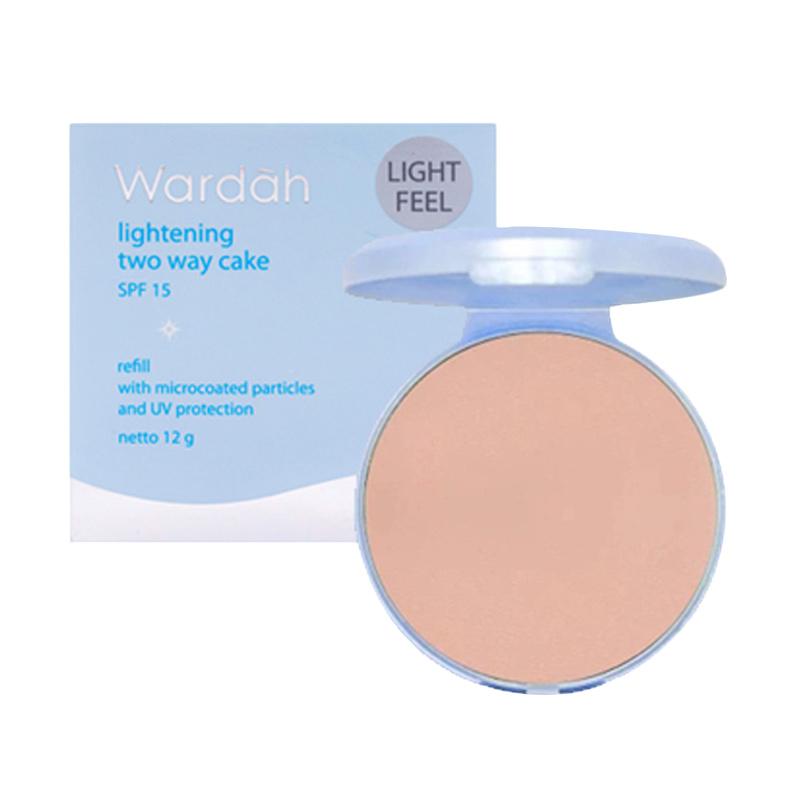 Bedak wardah two way cake extra cover