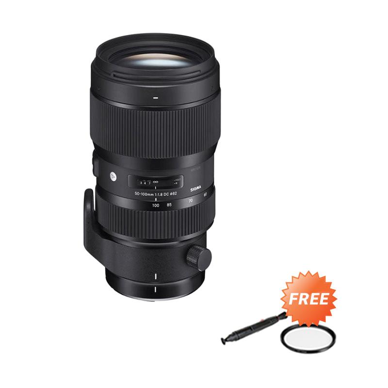 sigma 50 100 mm f1 8 dc hsm lensa kamera for canon free filter uv lenspen universal
