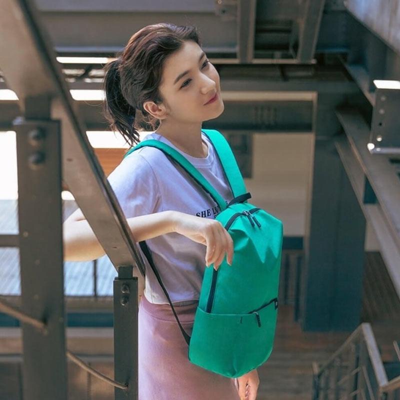 Promo Xiaomi Trendy Solid Color Backpack Tas Ransel Wanita Diskon