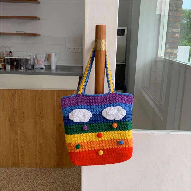 Promo Chic Knitted Bag Shopping Bag 