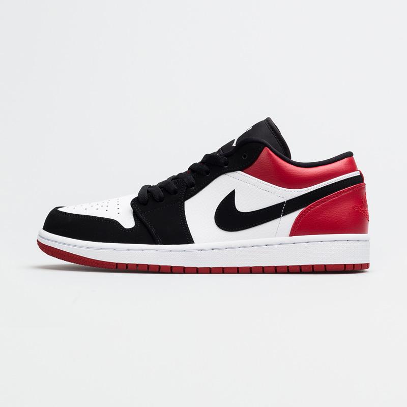 Jual Nike Air Jordan 1 Low Sepatu Sneakers Unisex Black 553558 116 38 Black Red Online Oktober 2020 Blibli Com
