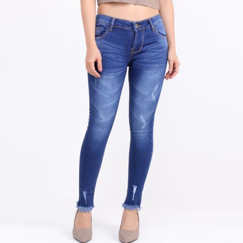 Jual Ripped Skinny Jeans - 30 Biru Muda 