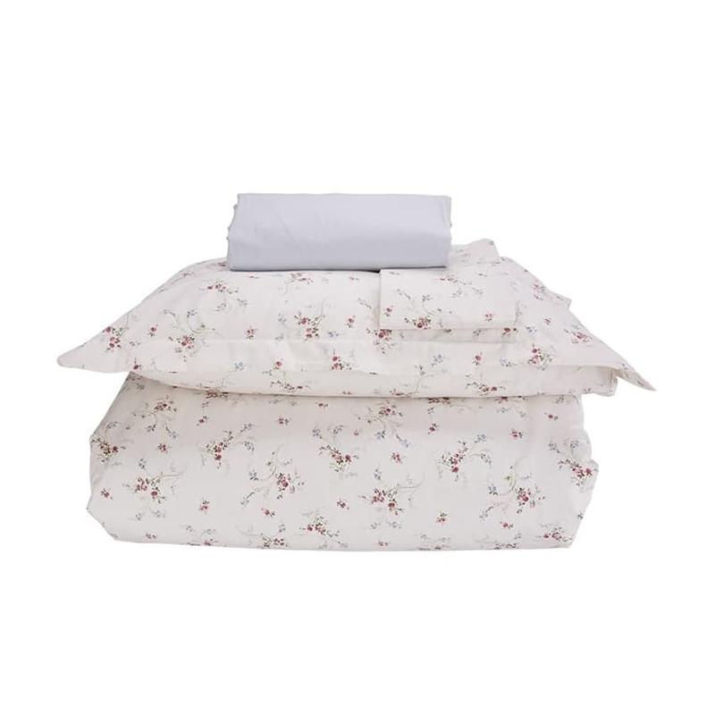 jual karaca indonesia home nelya pomegranate flower ranforce set bed cover 220 x 240 cm online april 2021 blibli