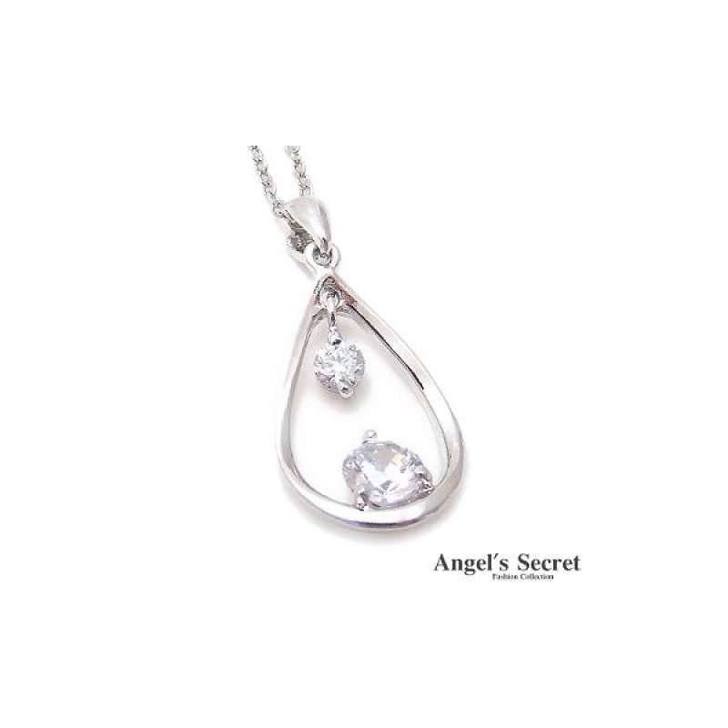 zircon crystal diamond necklace 