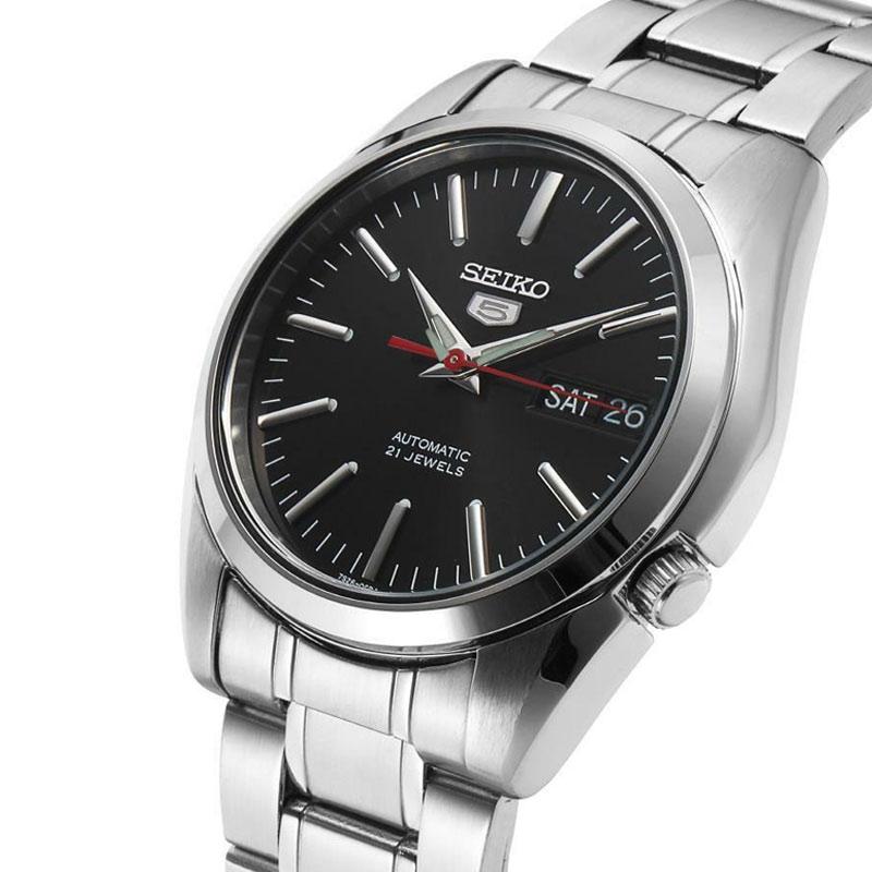 Promo Seiko 5 Automatic 21 Jewels Silver Black Stainless Steel Jam Tangan  Pria - Silver Black [SNKL45K1] di Seller THE WATCHGALLERIA OFFICIAL STORE -  Kota Jakarta Pusat, DKI Jakarta | Blibli