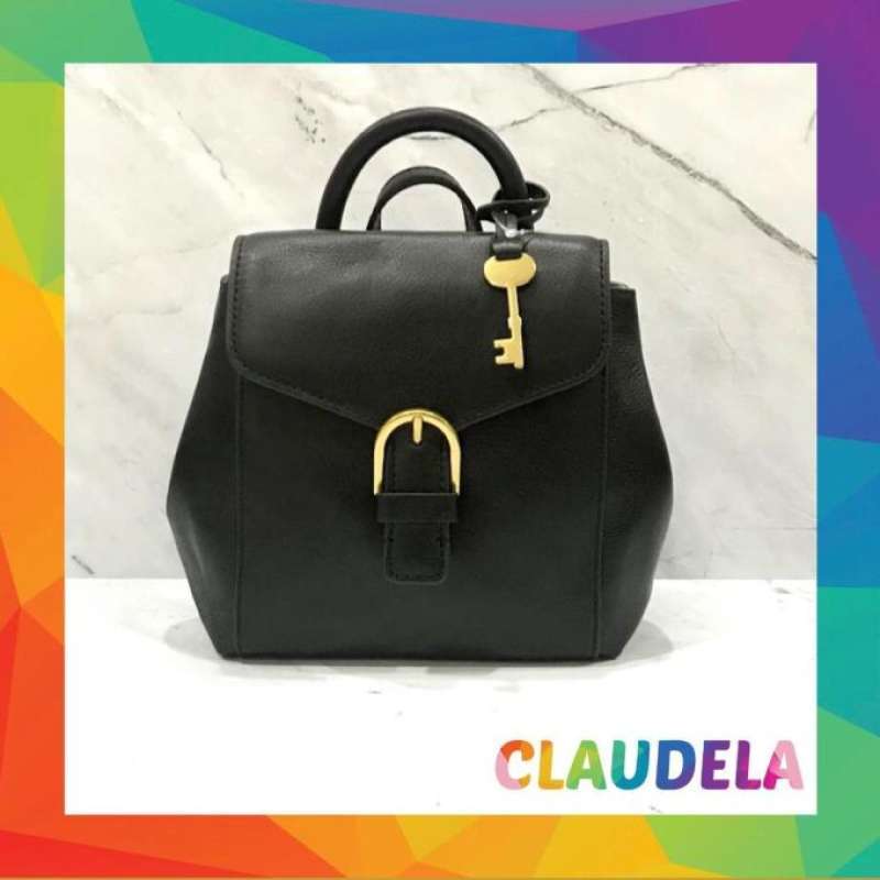 Jual Fossil Liv Mini Backpack In Black Leather Di Seller Claudela Pluit Kota Jakarta Utara Blibli
