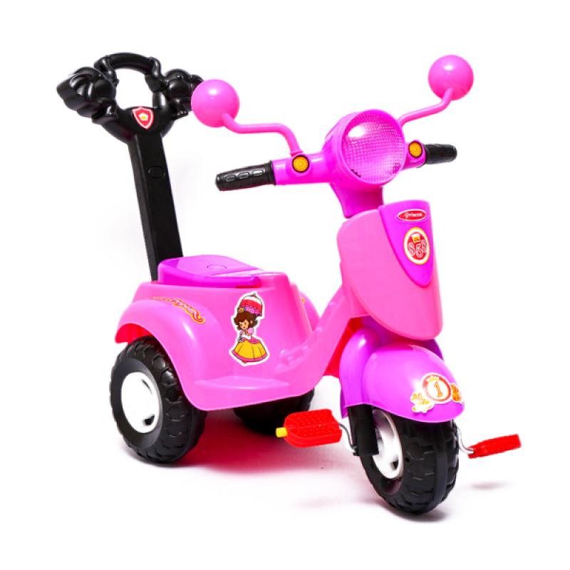 Jual 858 F287 Vespa Ride On Toys - Pink 