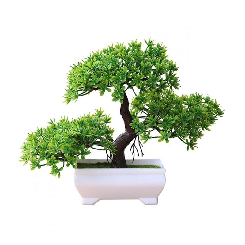 Jual Bluelans Welcoming Pine Bonsai Simulation Artificial Potted Plant Ornament Home Decor Online September 2020 Blibli Com