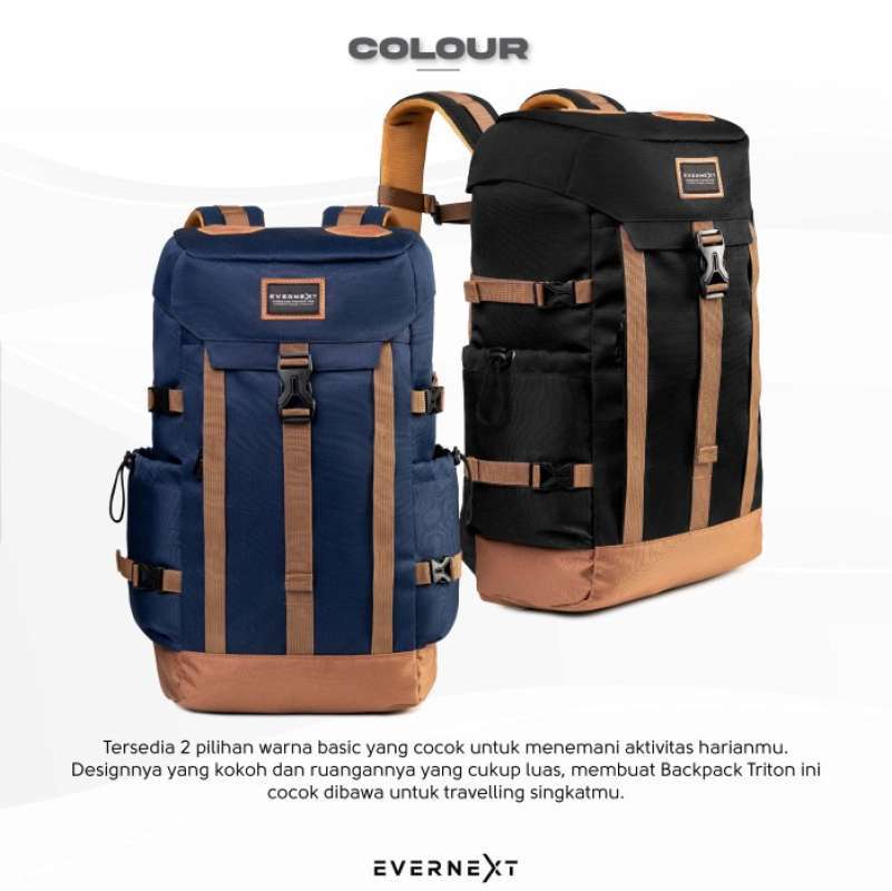 Jual Tas Ransel Backpack Outdoor Pria Black Tas Punggung Cowok