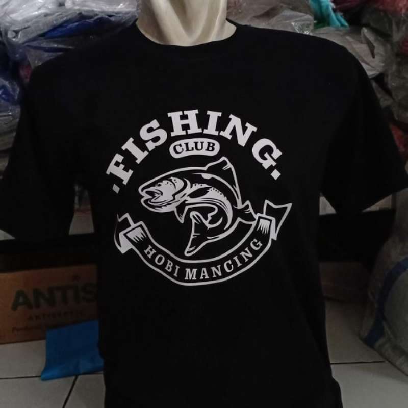 Promo Kaos T-shirt Fishing Club hobi 