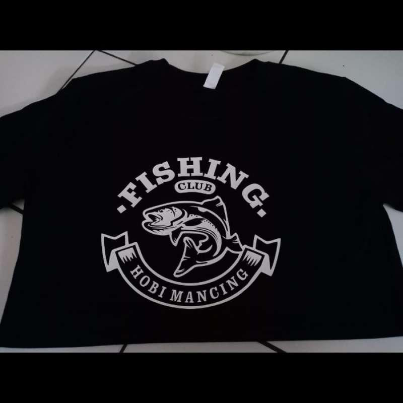 Promo Kaos T-shirt Fishing Club hobi 