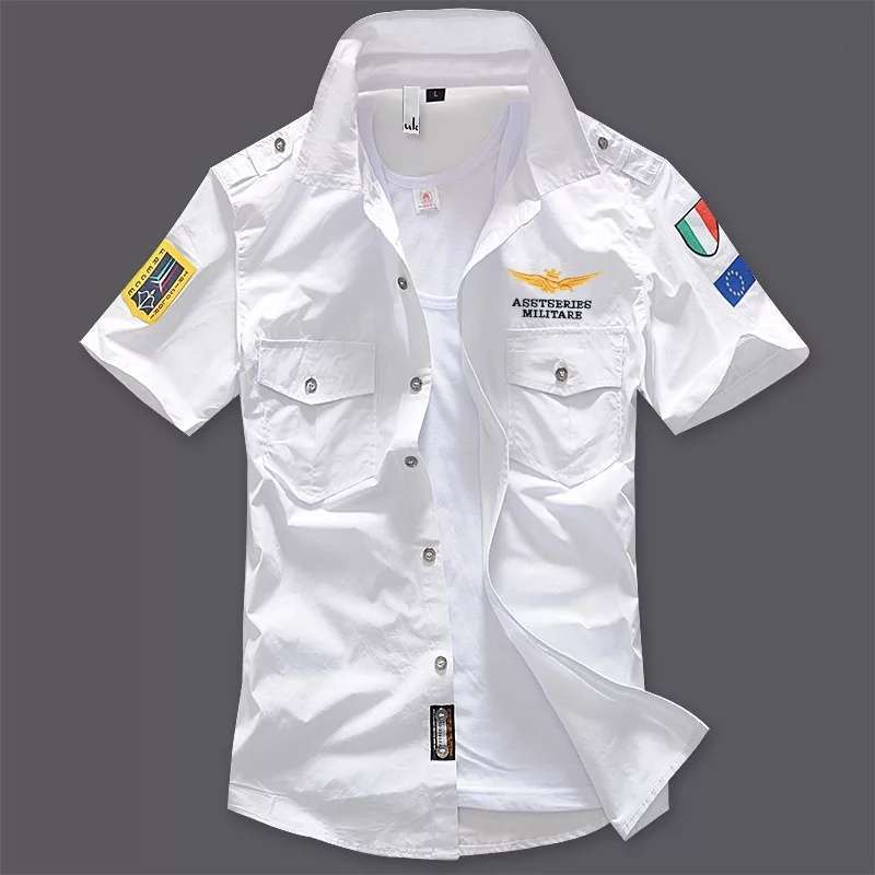 Jual Kemeja Military Pria Lengan Pendek 