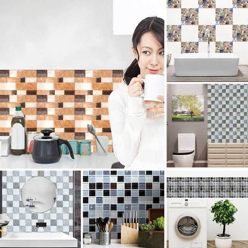 Jual Bluelans European Style 3 Waterproof Tile Stickers Kitchen