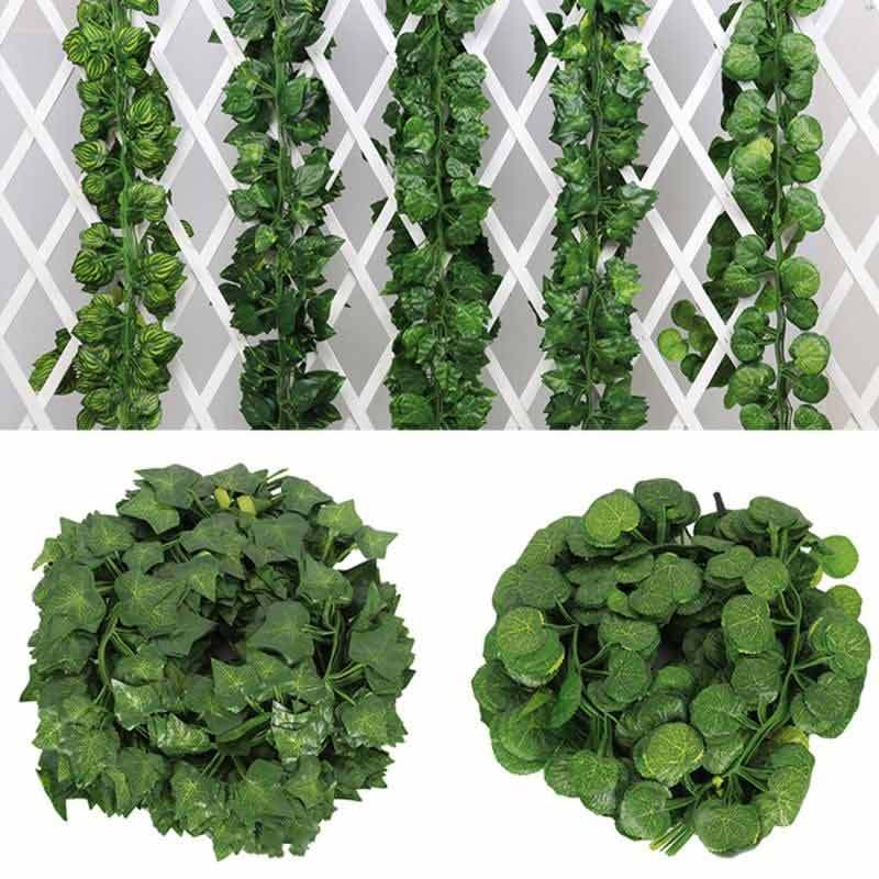 Jual Bluelans Artificial Grape Parthenocissus Leaves Vine Outdoor