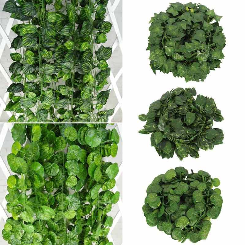 Jual Bluelans Artificial Grape Parthenocissus Leaves Vine Outdoor