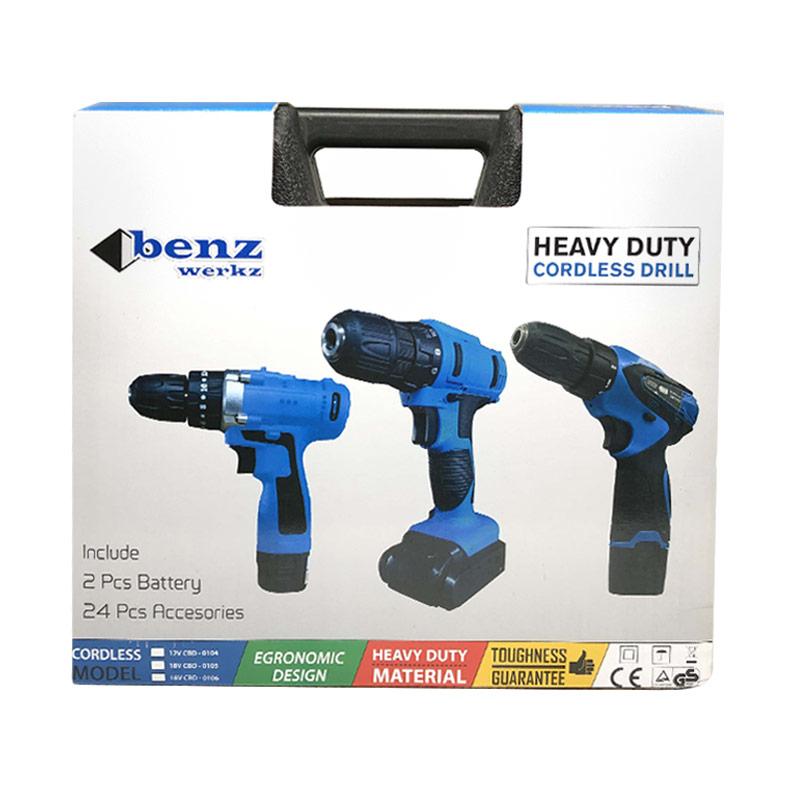 benz cordless drill mesin bor baterai 12v koper