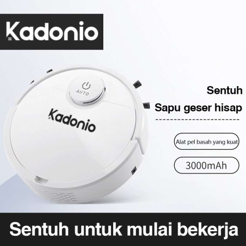 BEST PROMO Kadonio Penyedot debu Vacuum Robot Besar Sapu Hisap Dan Geser 3  in 1